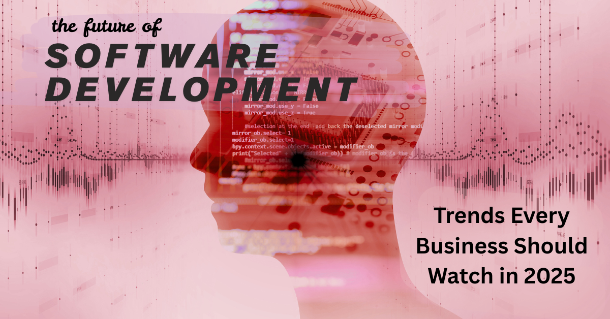 software development trends 2025, future of software development, AI in software, low-code no-code platforms, cloud-native development, cybersecurity for small businesses, Debtech LLC, software solutions Brambleton