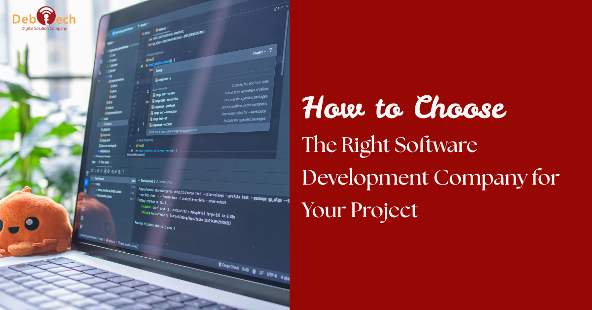 software development company, software development partner, custom software development, software development for small businesses, web and app development services, agile software development, scalable software solutions, hire software developers, Debtech LLC