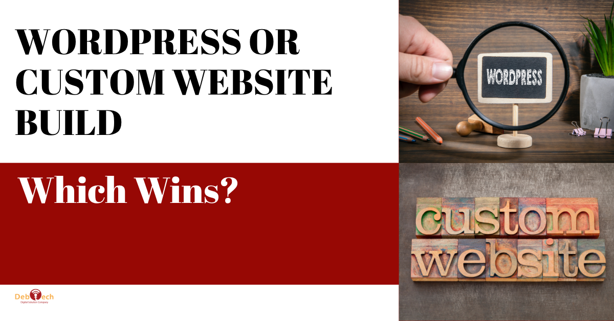 WordPress vs custom website, custom website development, WordPress website development, WordPress website vs custom website, custom web development, website development company, WordPress development, custom website build, website development services, business website development, conversion-focused website, SEO-friendly website, custom web development services, Northern Virginia web development