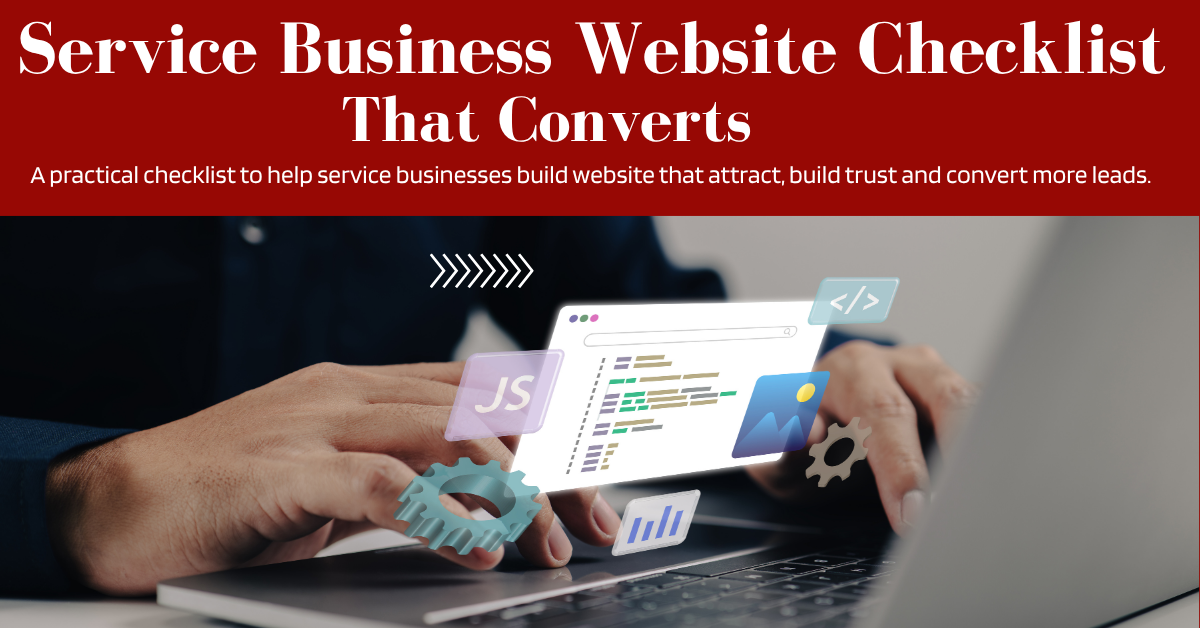 service business website checklist, website checklist for service businesses, service business website, website conversion checklist, website optimization, website design checklist, SEO for service businesses, mobile-friendly business website, website conversion optimization, website development company Ashburn VA, web design services Virginia, custom website development, business website SEO, lead generation website, Debtech LLC