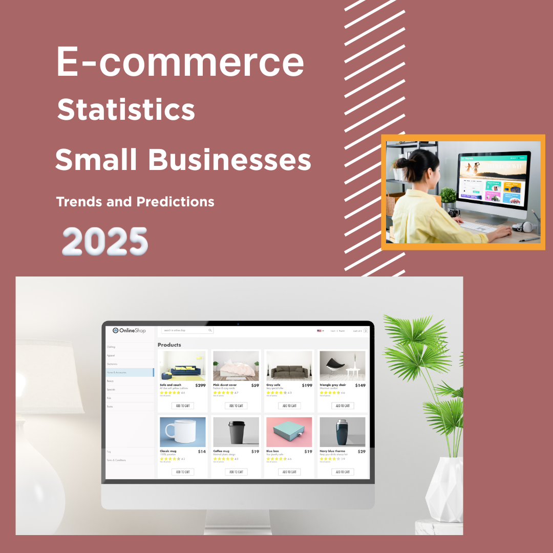 e-commerce statistics 2025, small business e-commerce trends, mobile-first e-commerce, AI in e-commerce, voice search shopping, e-commerce personalization, omnichannel for small business, reduce cart abandonment, AR shopping experience, subscription model e-commerce, sustainability e-commerce, Debtech LLC